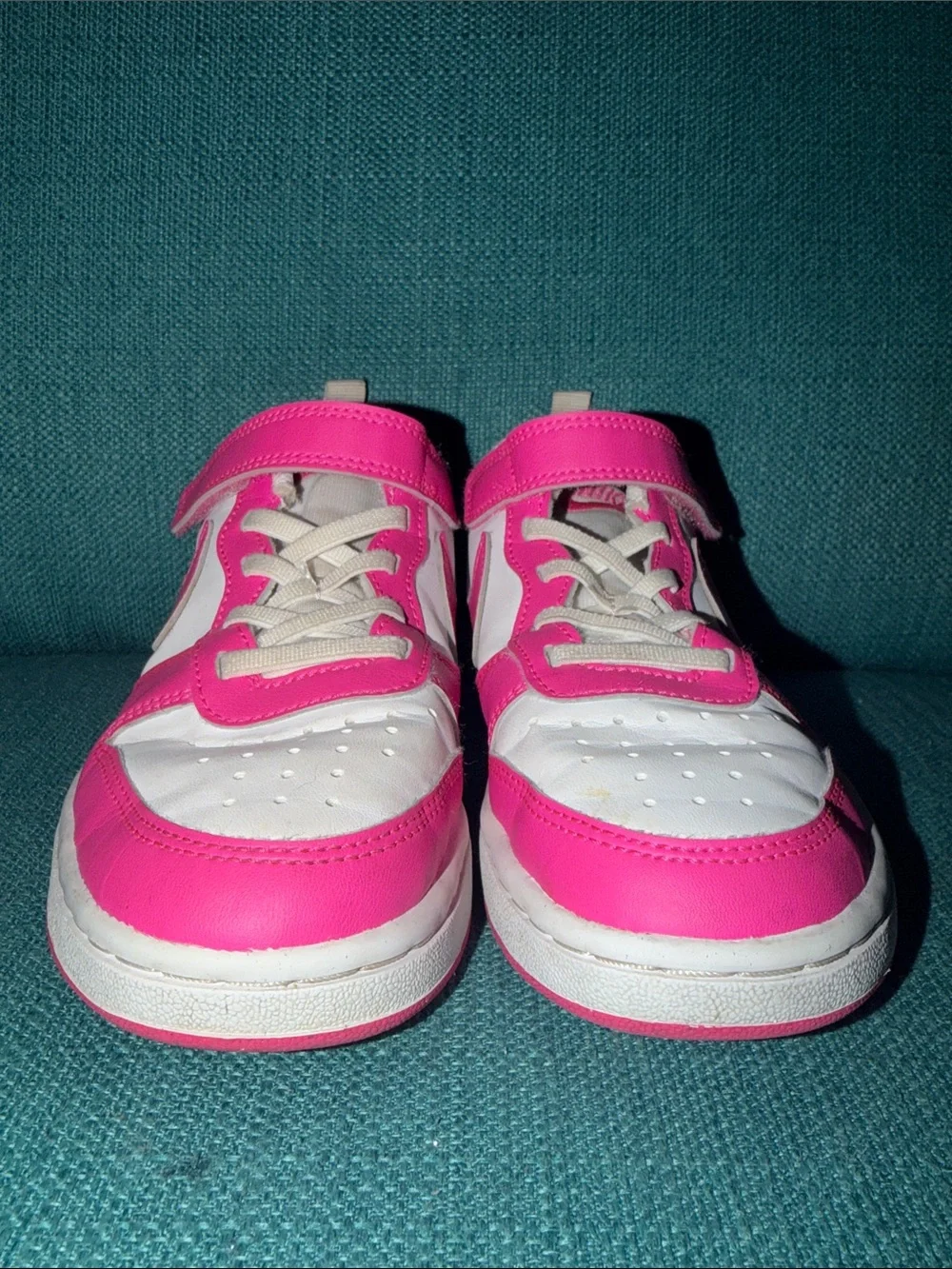 Nike Court Borough Low Recraft Pink White 1Y EUC